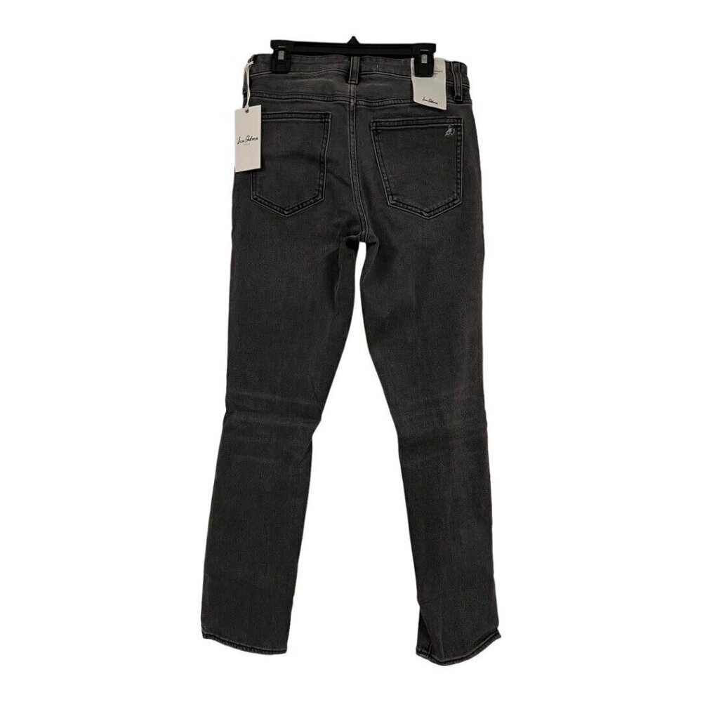 Sam Edelman The Stiletto Straight Jean~Size 0/25~Faded Black Hi Rise NWT L9 18